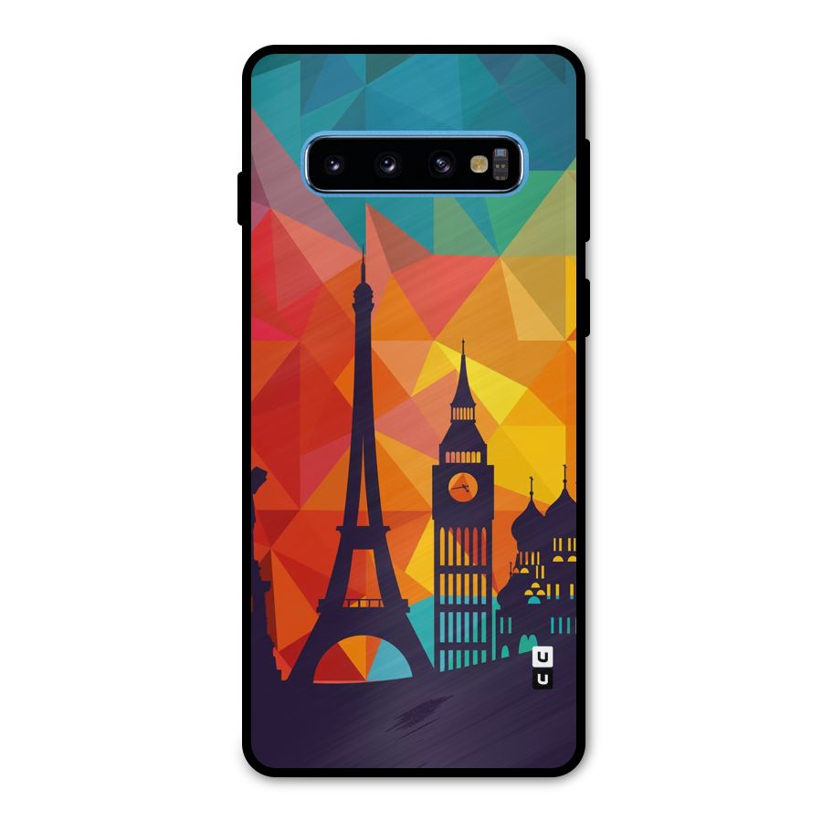 London Art Metal Back Case for Galaxy S10