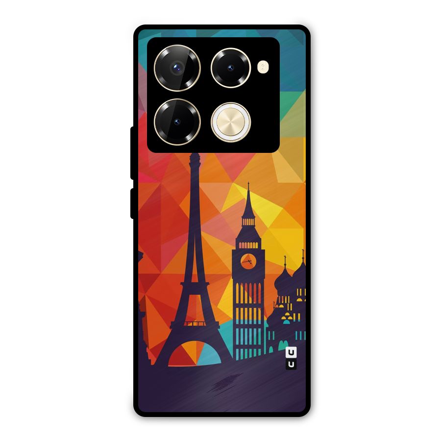 London Art Metal Back Case for Infinix Note 40 Pro