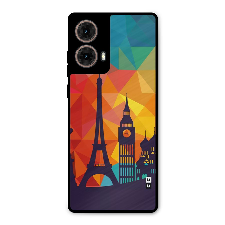 London Art Metal Back Case for Moto G85