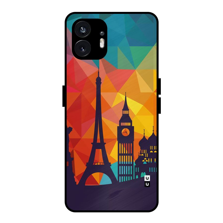 London Art Metal Back Case for Nothing Phone 2
