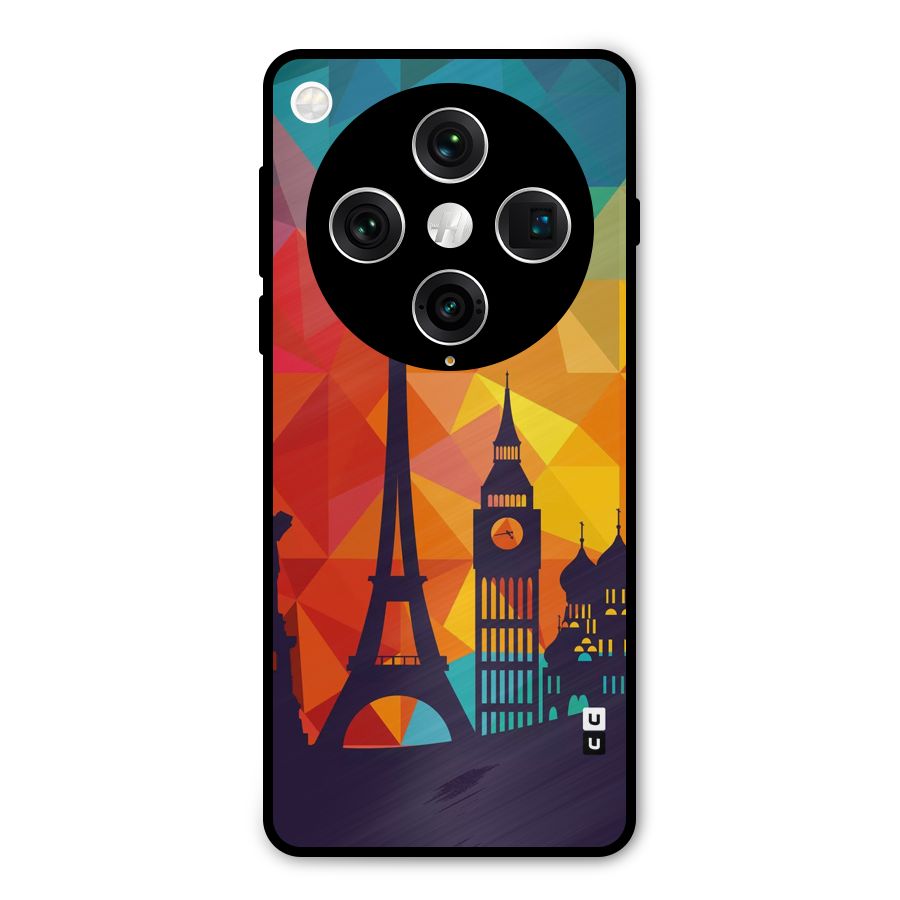 London Art Metal Back Case for Oppo Find X8 Pro
