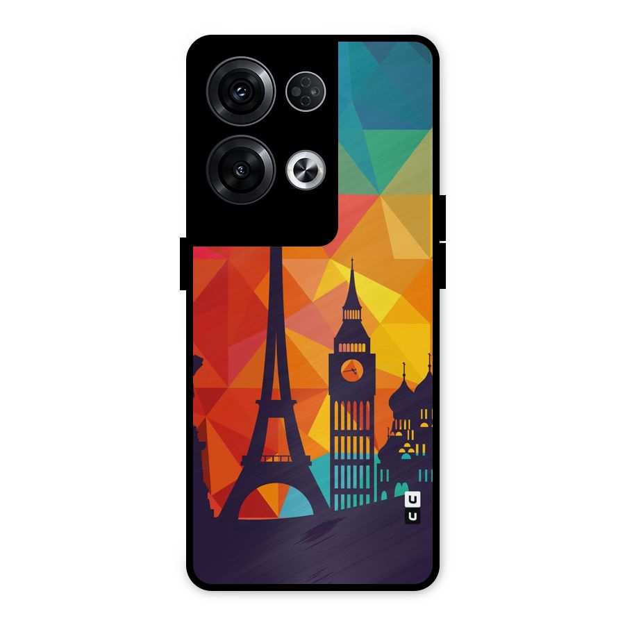London Art Metal Back Case for Oppo Reno8 Pro 5G