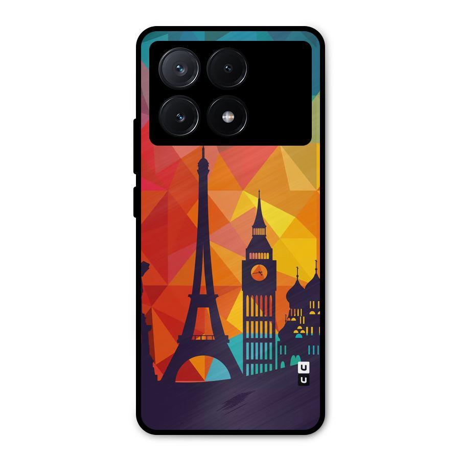 London Art Metal Back Case for Poco X6 Pro