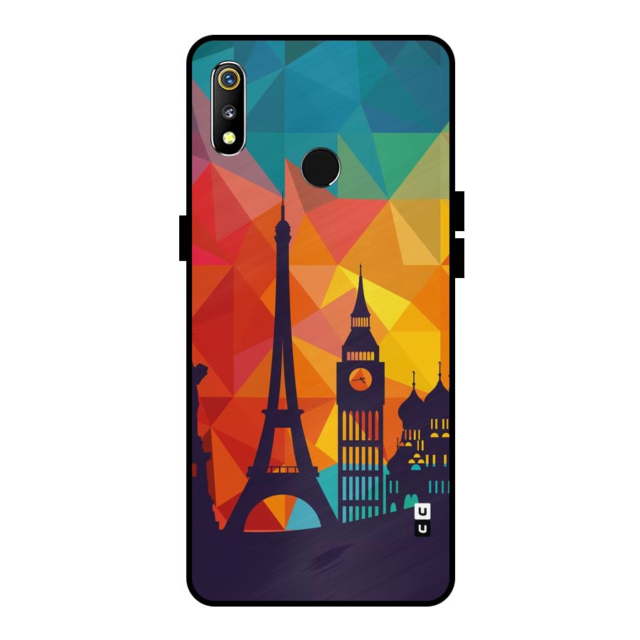 London Art Metal Back Case for Realme 3