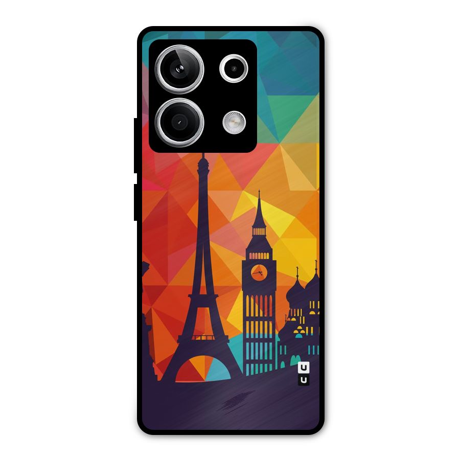 London Art Metal Back Case for Redmi Note 13 5G