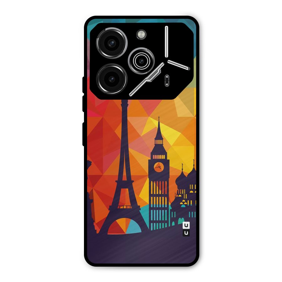 London Art Metal Back Case for Tecno Pova 6 Pro
