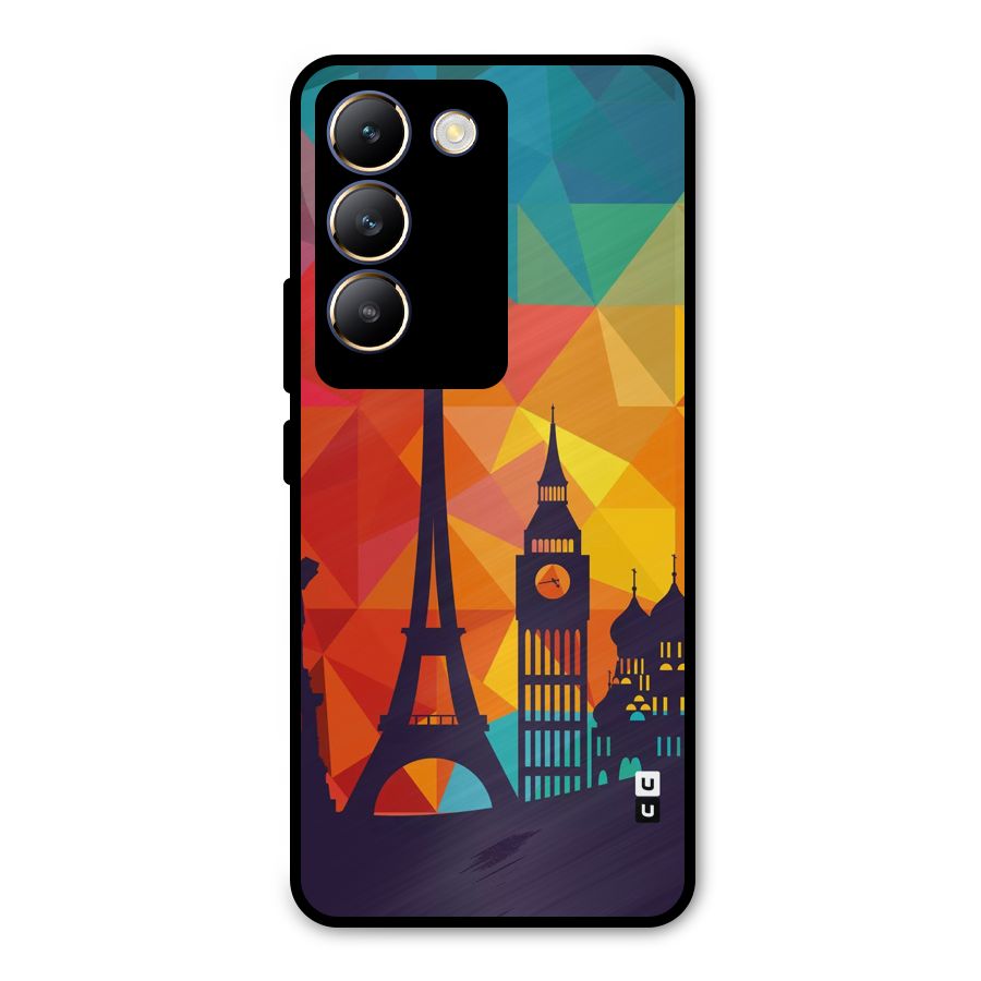 London Art Metal Back Case for Vivo T3 5G