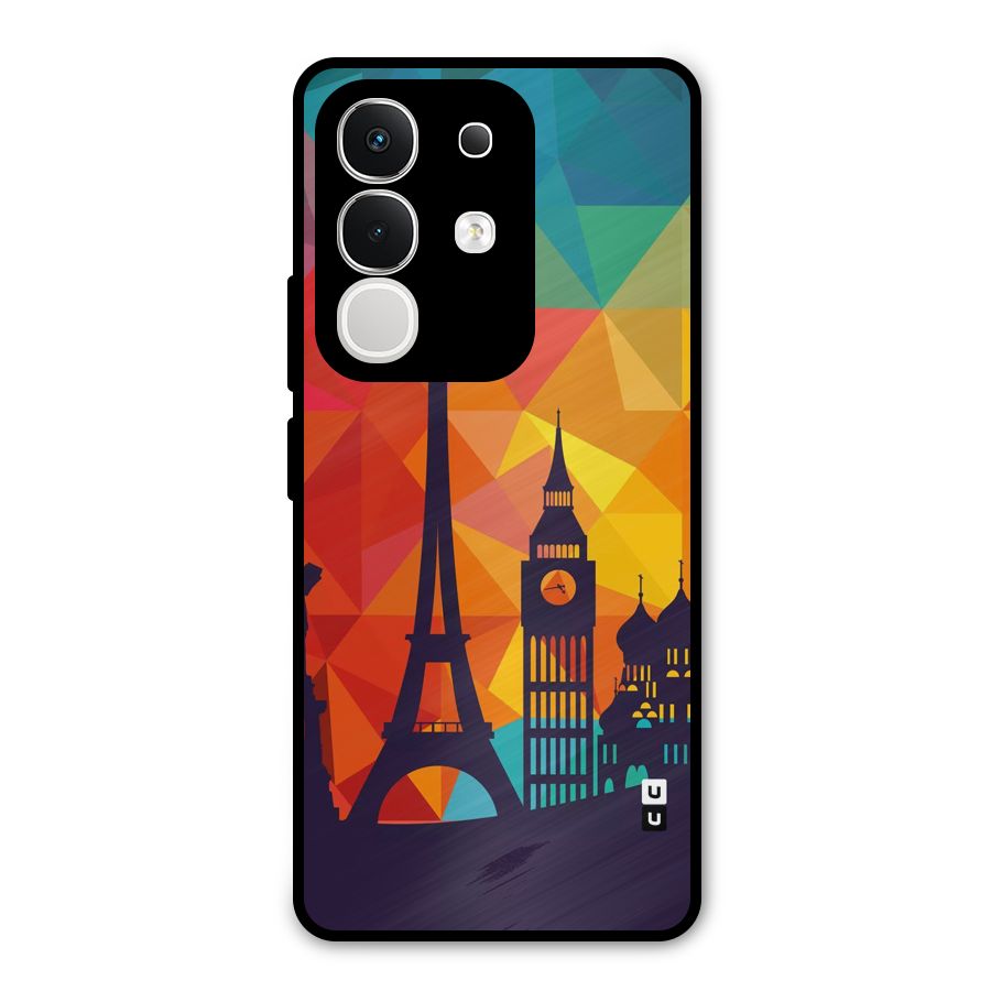 London Art Metal Back Case for Vivo T4x