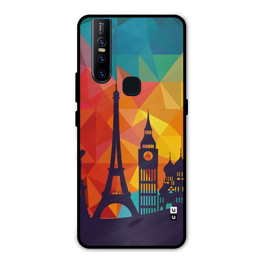 London Art Metal Back Case for Vivo V15