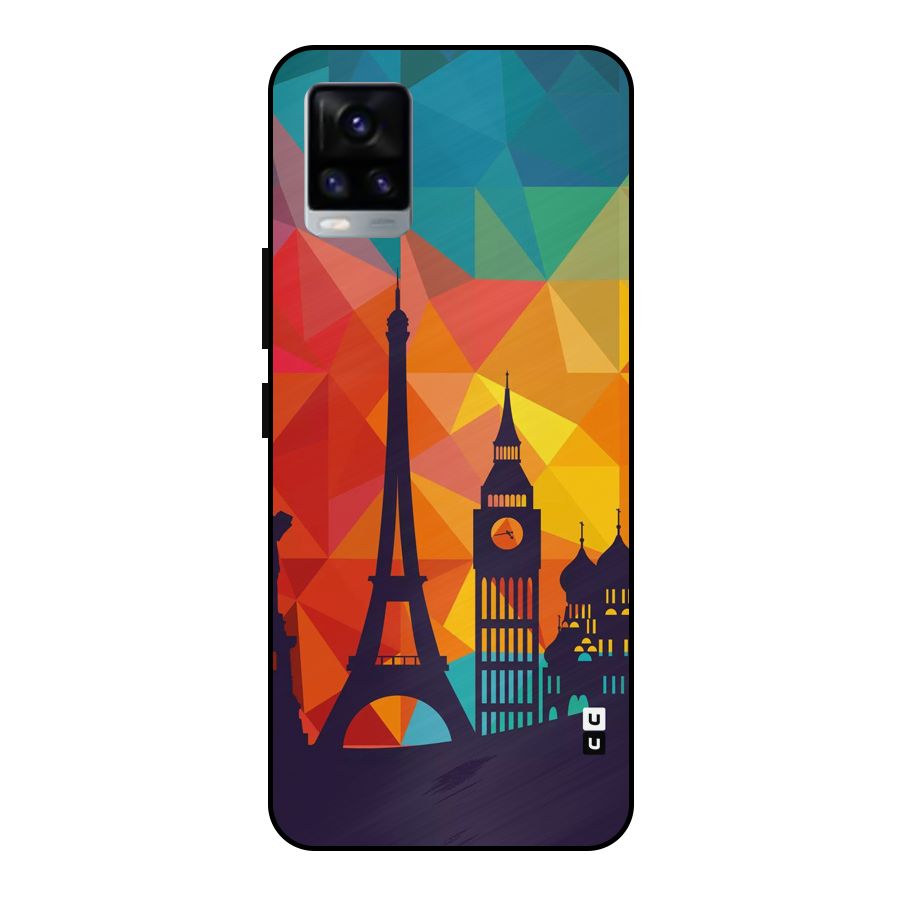 London Art Metal Back Case for Vivo V20 2021