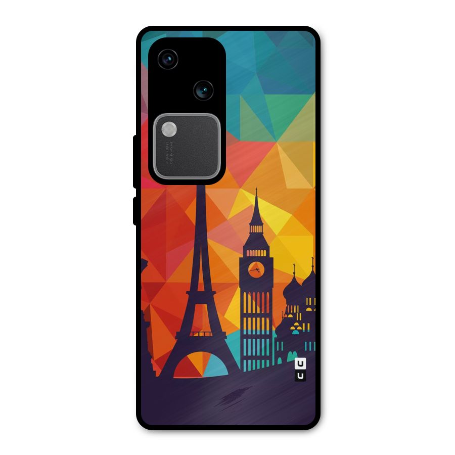 London Art Metal Back Case for Vivo V30 Pro