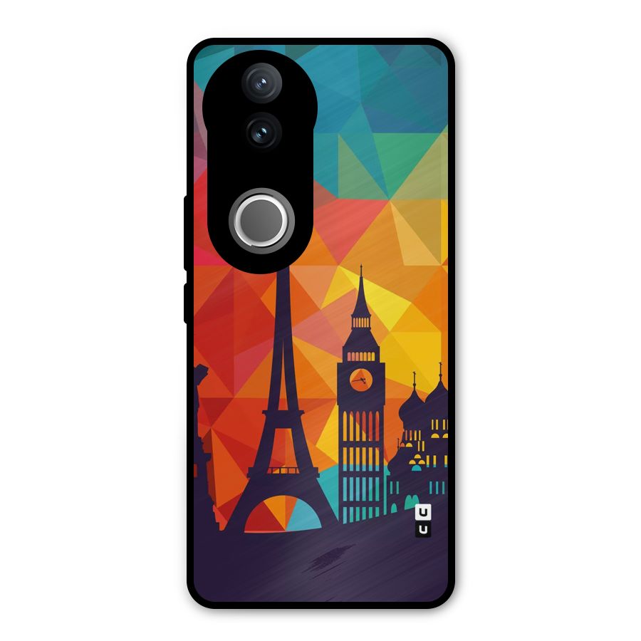 London Art Metal Back Case for Vivo V50