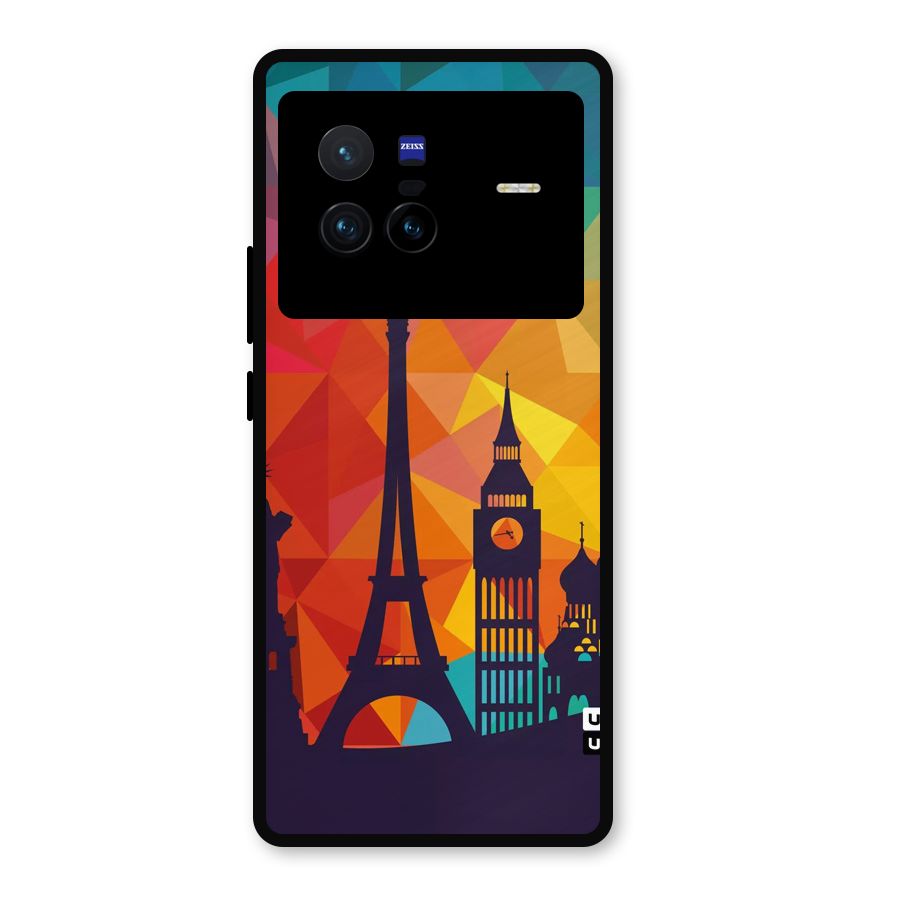 London Art Metal Back Case for Vivo X80