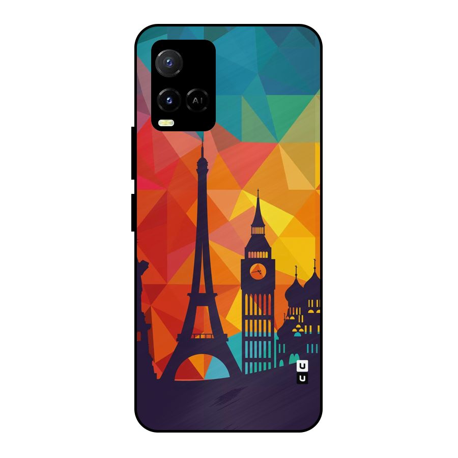 London Art Metal Back Case for Vivo Y21A