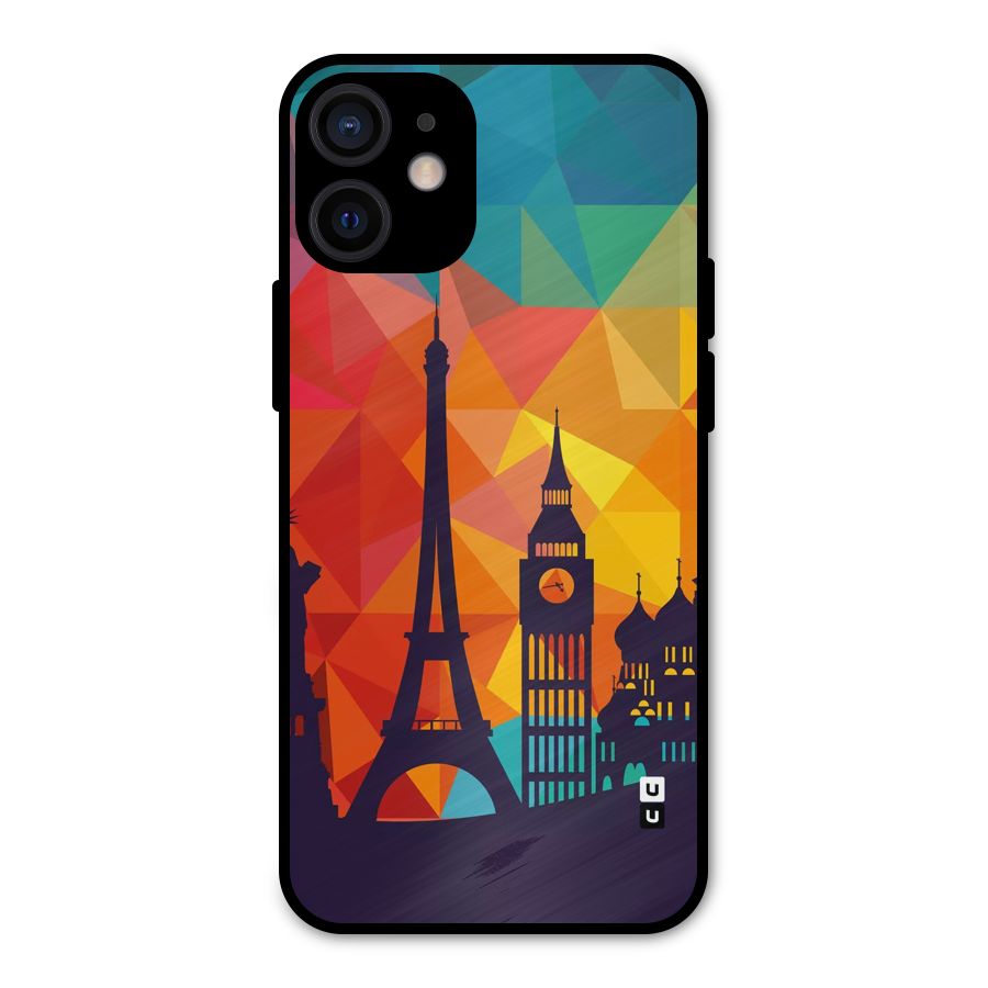 London Art Metal Back Case for iPhone 12 Mini
