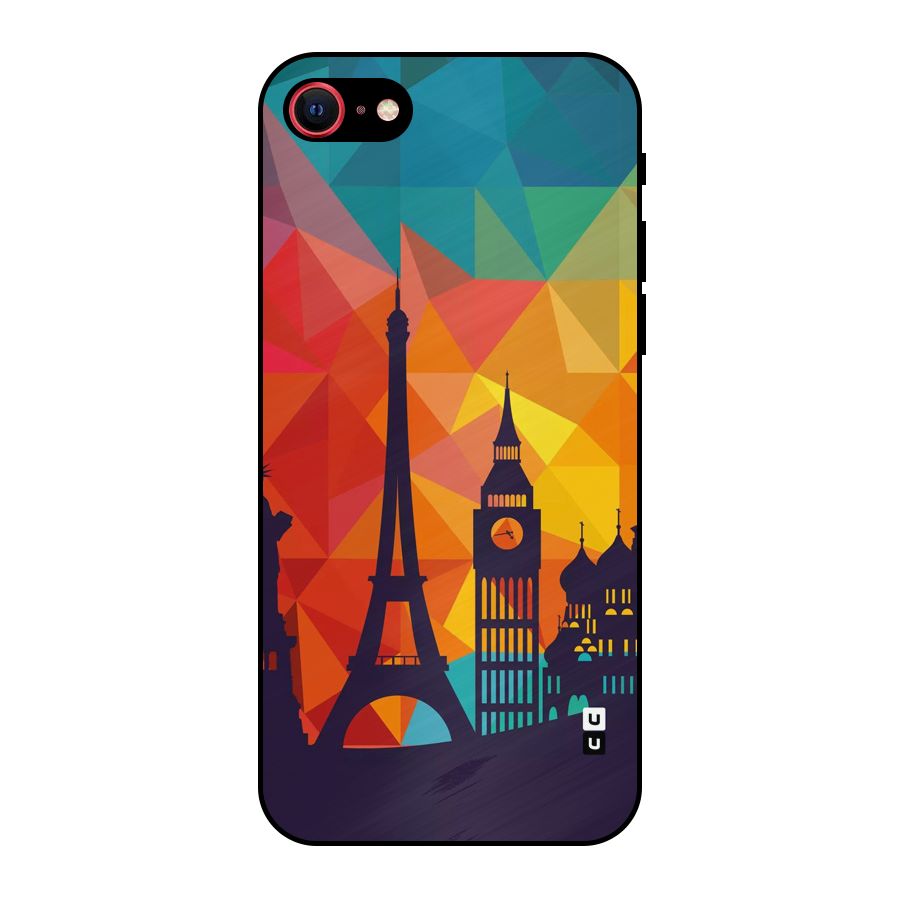 London Art Metal Back Case for iPhone 7