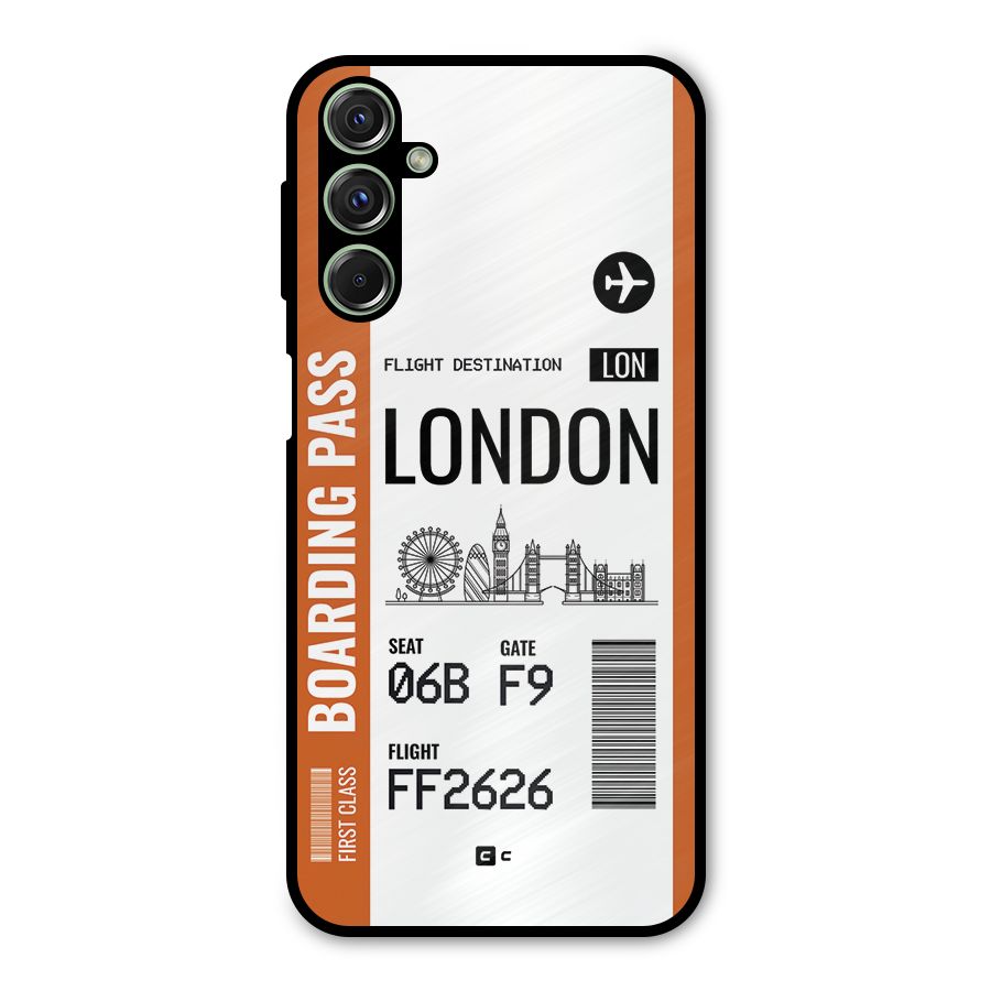 London Boarding Pass Metal Back Case for Galaxy M34