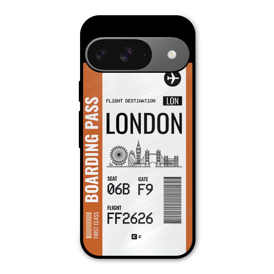 London Boarding Pass Metal Back Case for Google Pixel 9