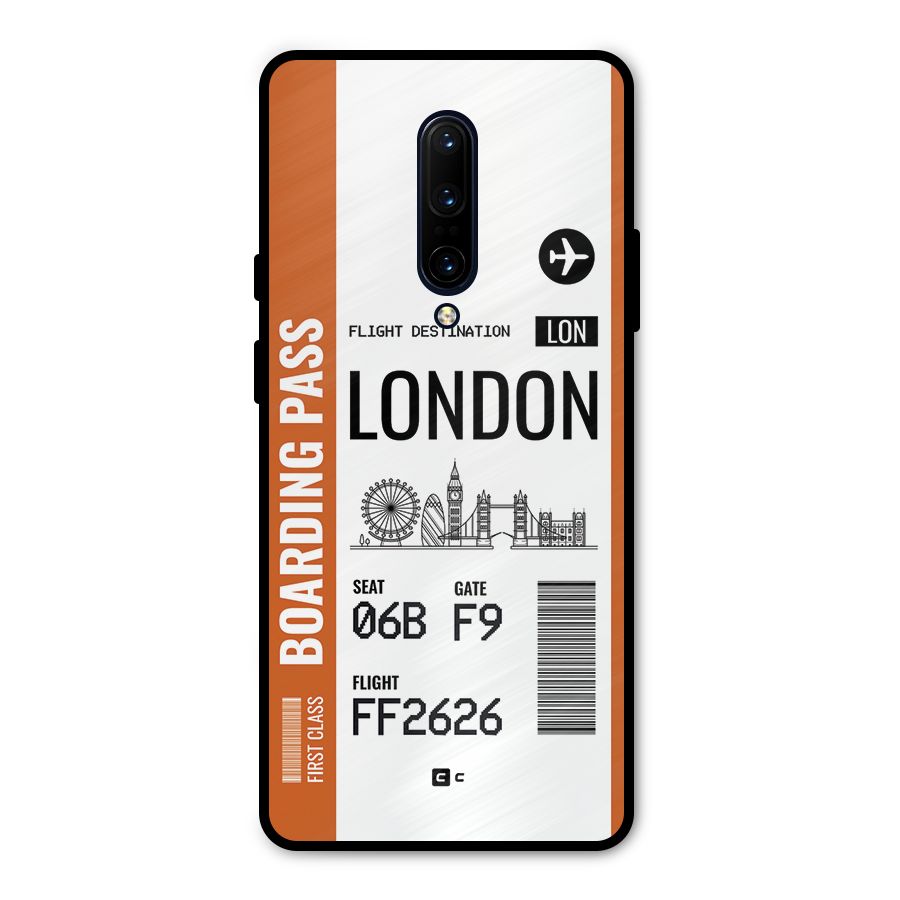London Boarding Pass Metal Back Case for OnePlus 7 Pro