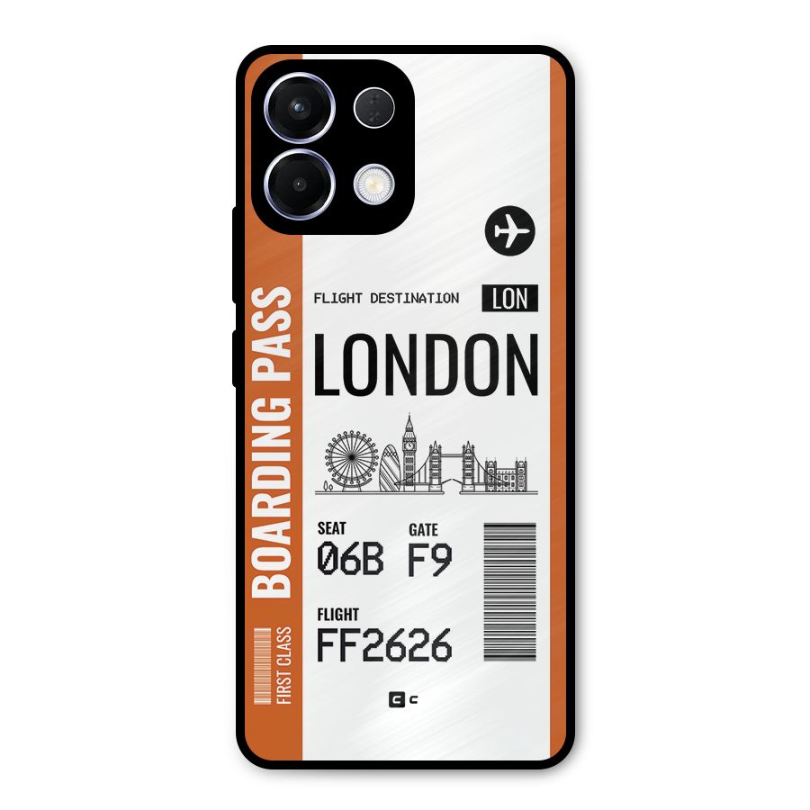 London Boarding Pass Metal Back Case for Oppo K13