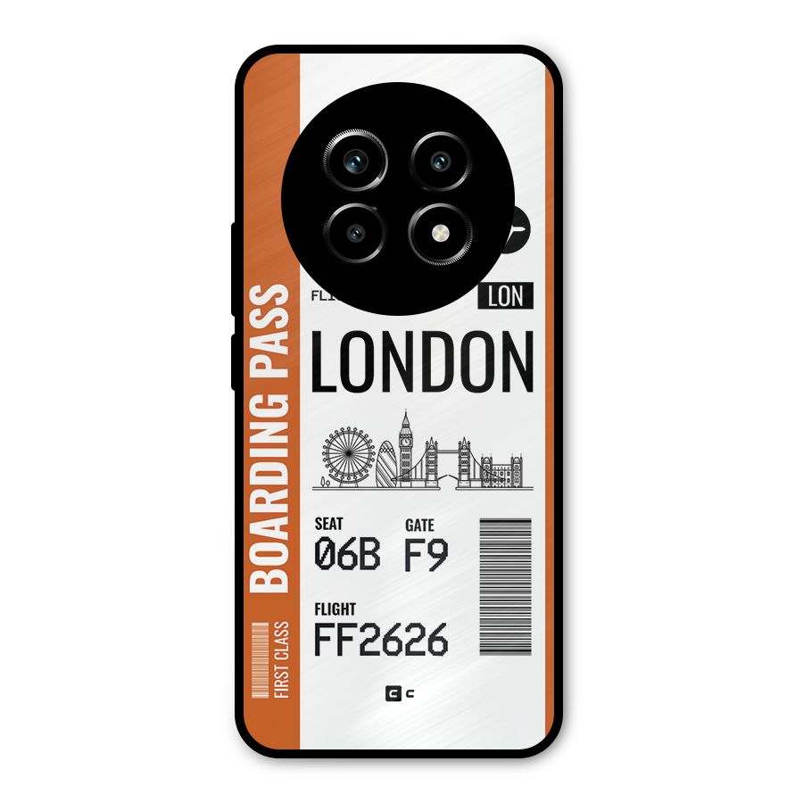 London Boarding Pass Metal Back Case for Realme 13 Pro