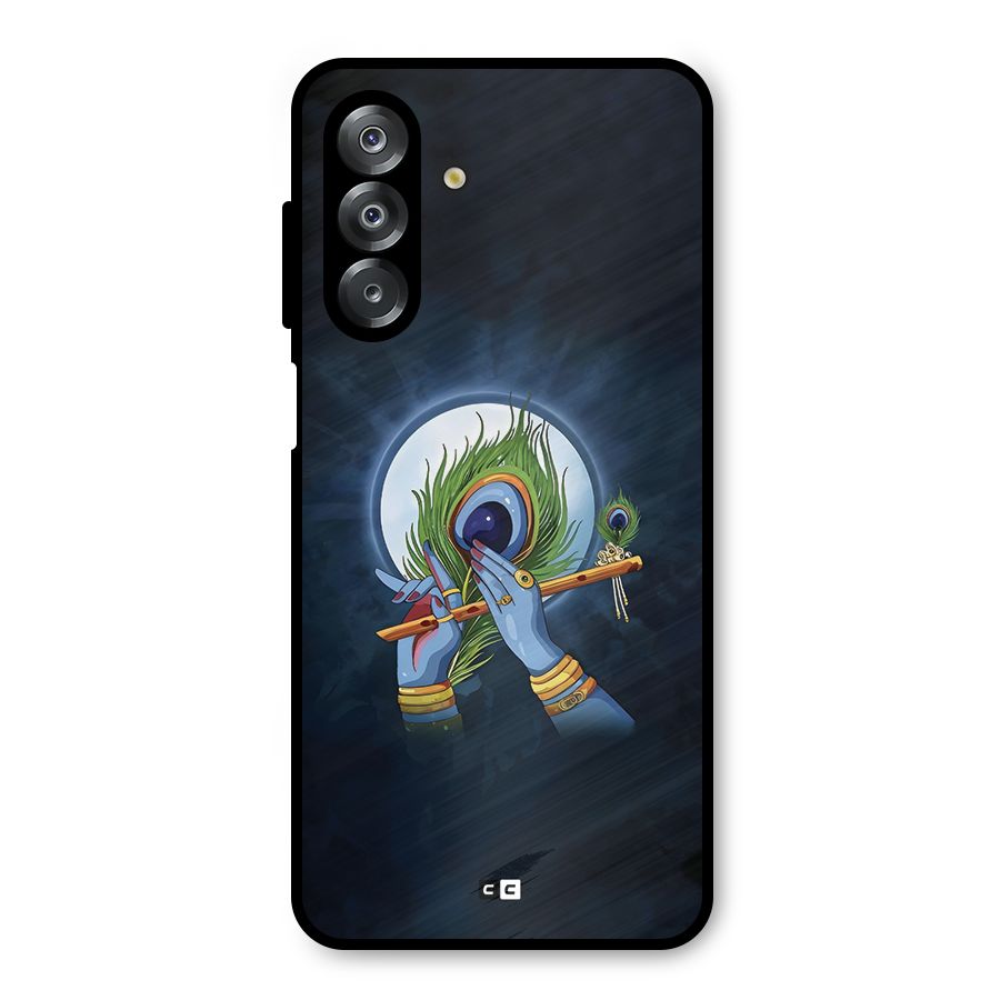 Lord Krishna Flute Metal Back Case for Galaxy A26