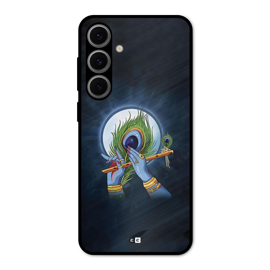 Lord Krishna Flute Metal Back Case for Galaxy S24 FE