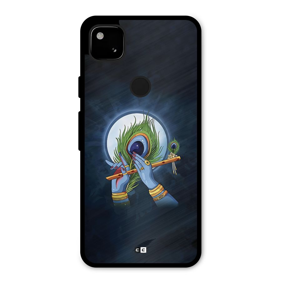 Lord Krishna Flute Metal Back Case for Google Pixel 4a