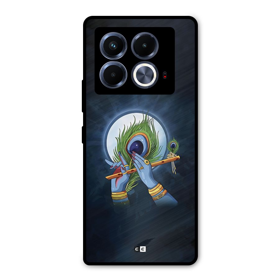 Lord Krishna Flute Metal Back Case for Infinix Note 40 5G
