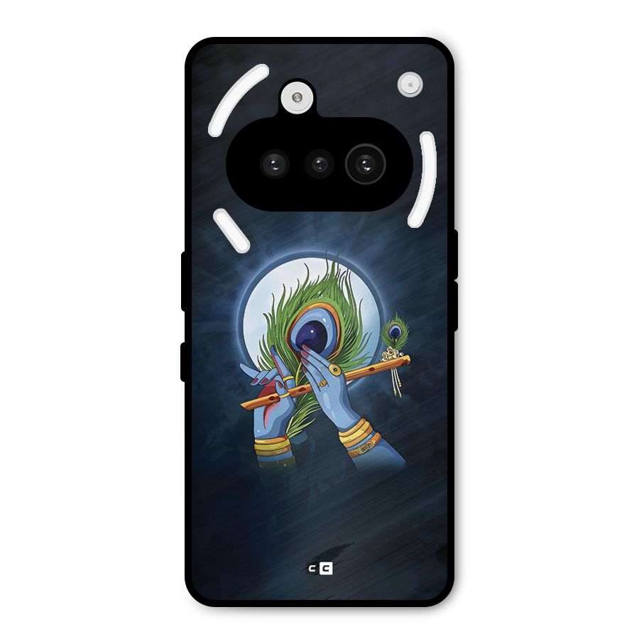 Lord Krishna Flute Metal Back Case for Nothing Phone 3a