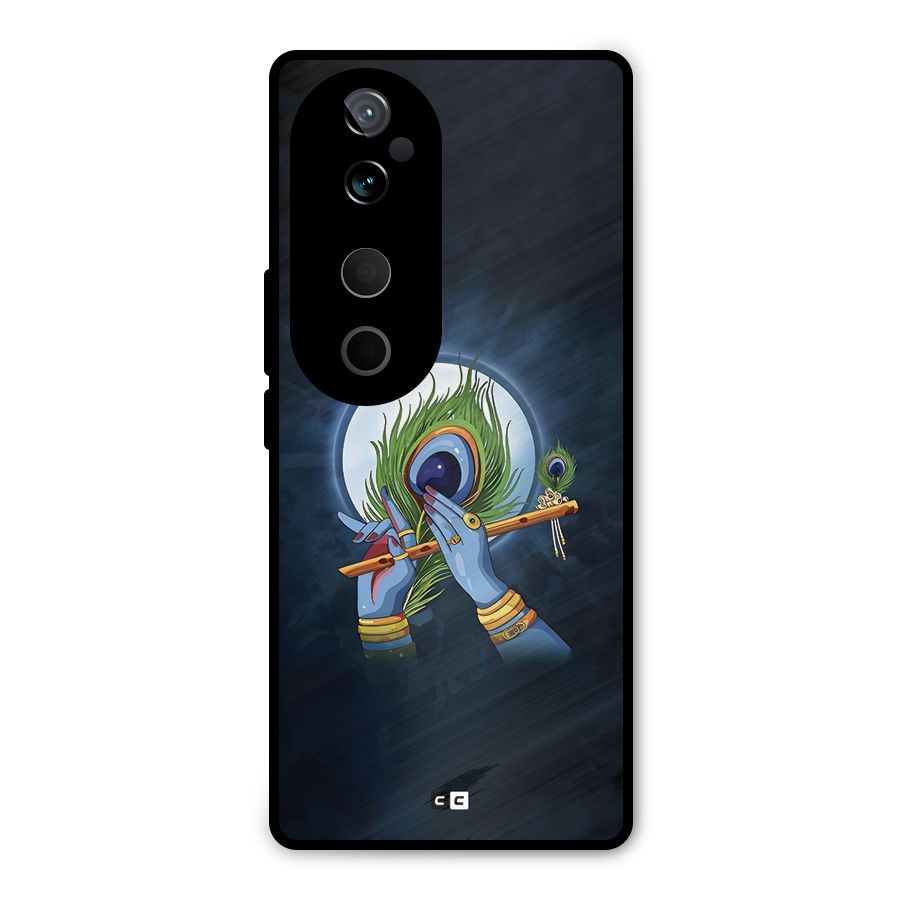 Lord Krishna Flute Metal Back Case for Vivo T3 Ultra