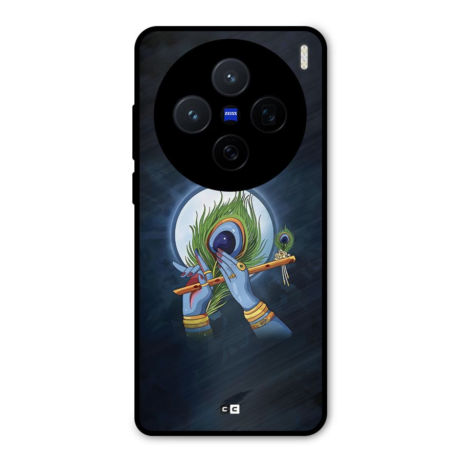 Lord Krishna Flute Metal Back Case for Vivo X200