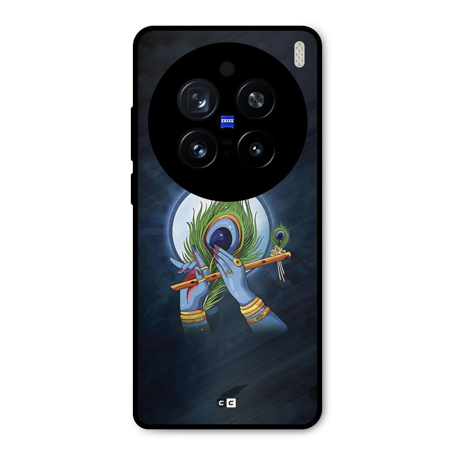 Lord Krishna Flute Metal Back Case for Vivo X200 Pro