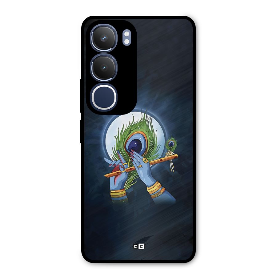 Lord Krishna Flute Metal Back Case for Vivo Y29