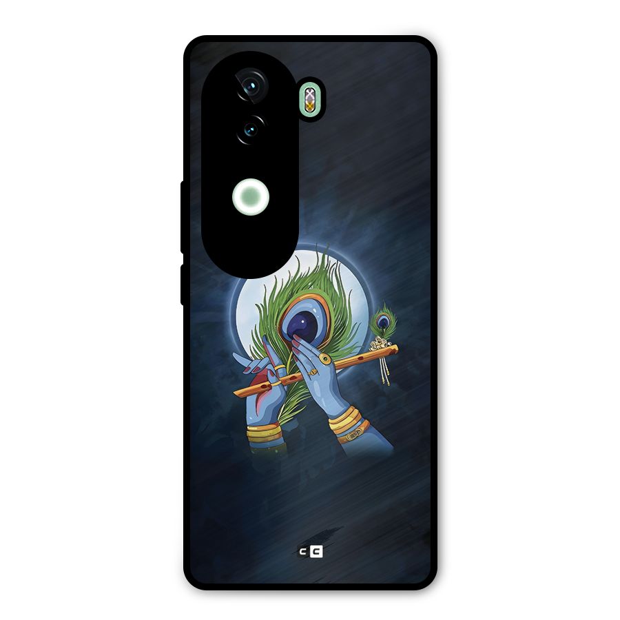 Lord Krishna Flute Metal Back Case for iQOO Z9s