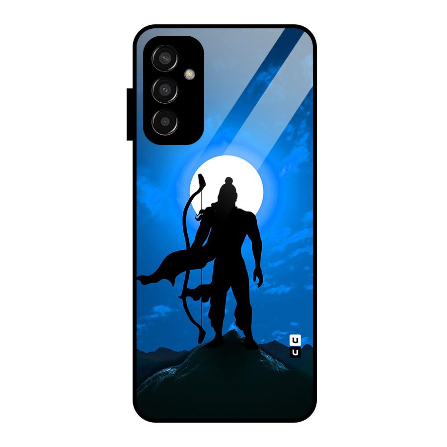 Lord Ram Illustration Glass Back Case for Galaxy F13