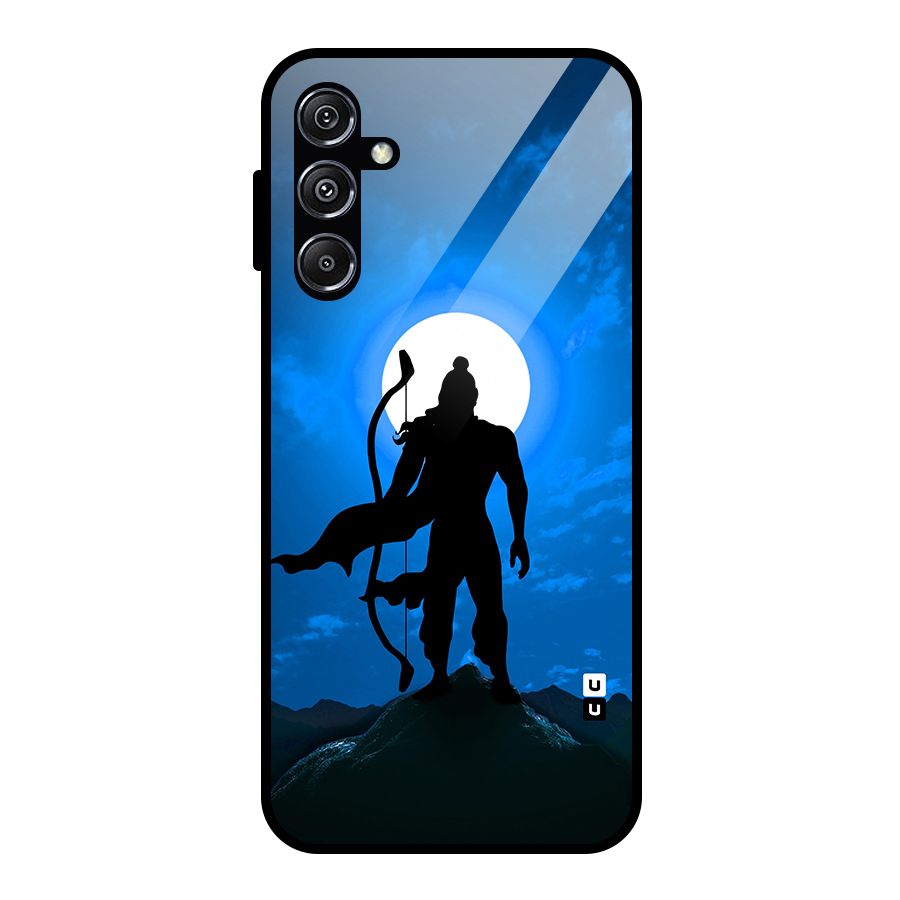 Lord Ram Illustration Glass Back Case for Galaxy M34 5G