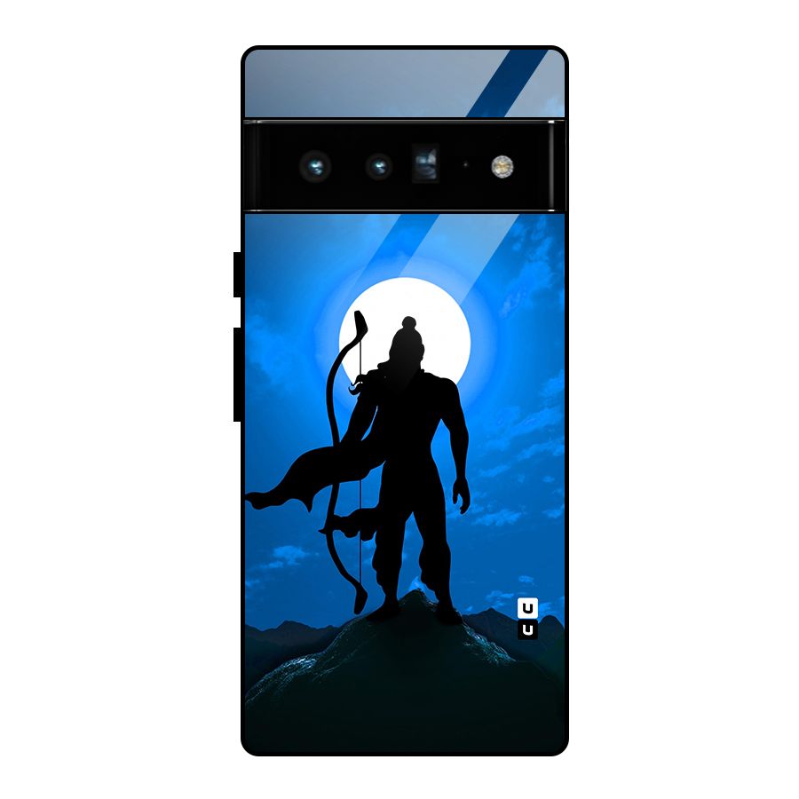 Lord Ram Illustration Glass Back Case for Google Pixel 6 Pro