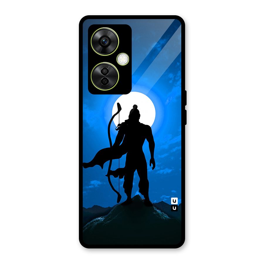 Lord Ram Illustration Glass Back Case for OnePlus Nord CE 3 Lite