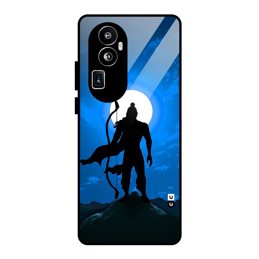 Lord Ram Illustration Glass Back Case for Oppo Reno10 Pro Plus