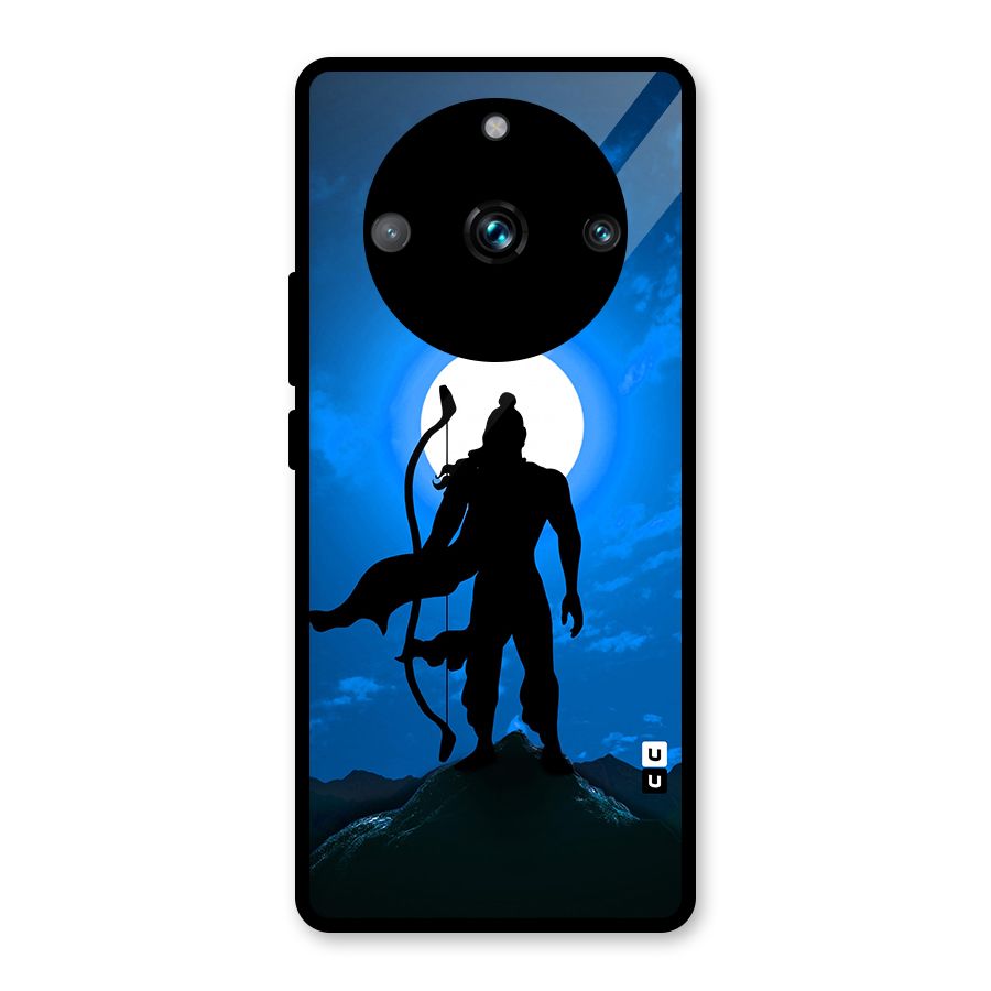 Lord Ram Illustration Glass Back Case for Realme 11 Pro Plus