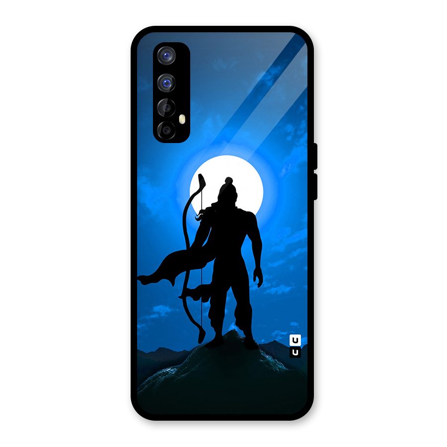 Lord Ram Illustration Glass Back Case for Realme 7