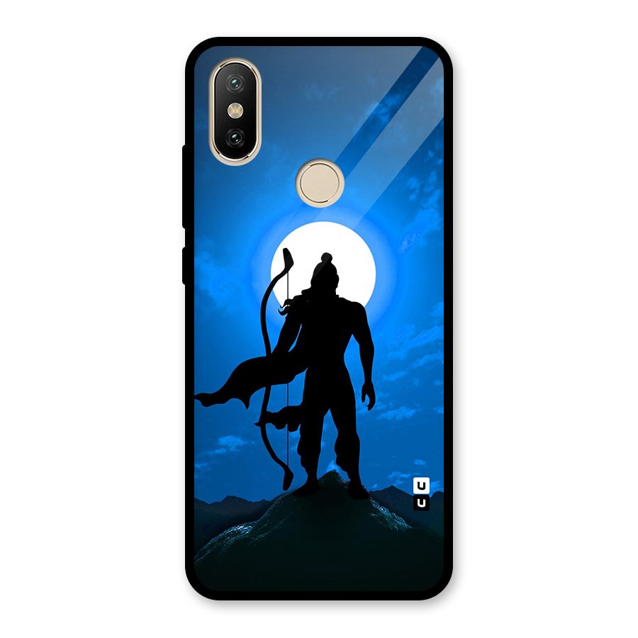 Lord Ram Illustration Glass Back Case for Redmi A2