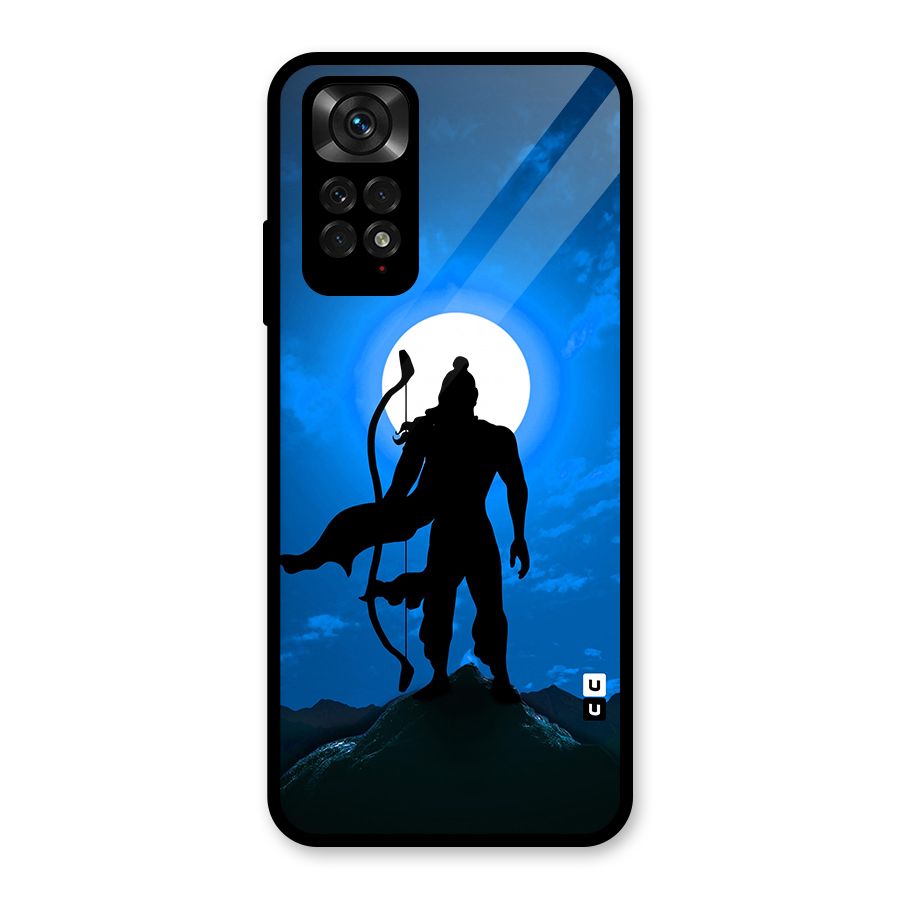Lord Ram Illustration Glass Back Case for Redmi Note 11S