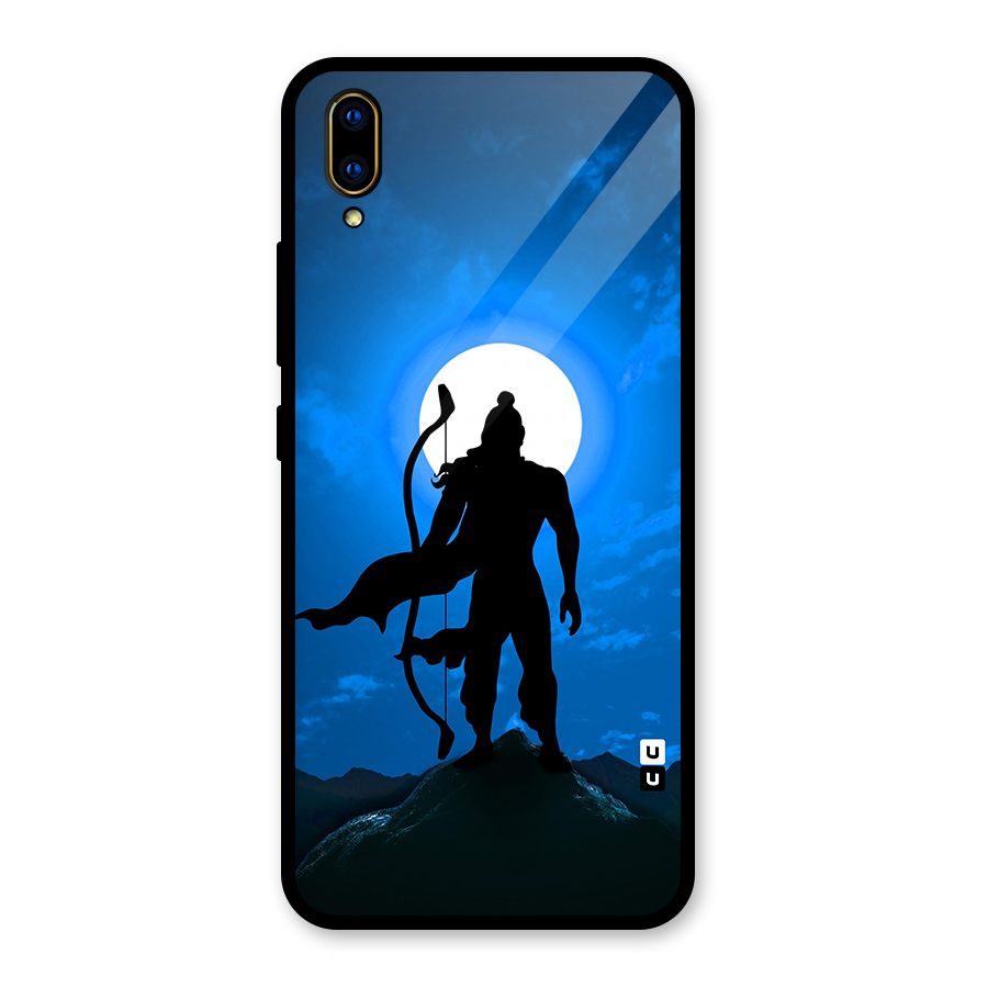 Lord Ram Illustration Glass Back Case for Vivo V11 Pro