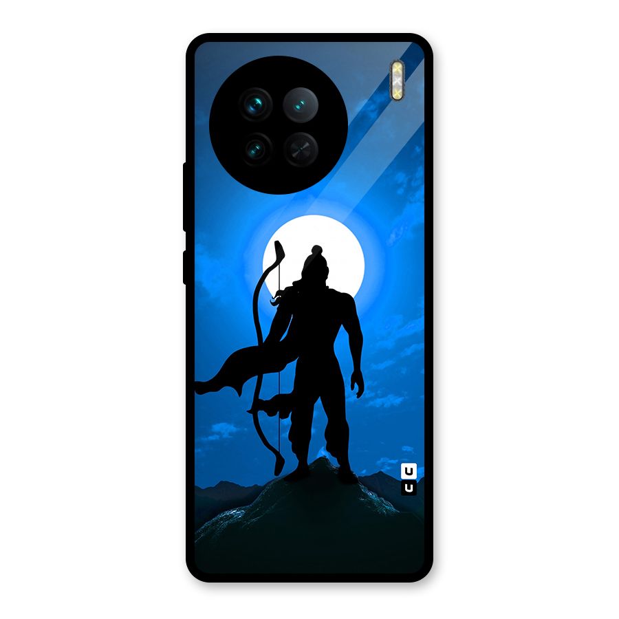 Lord Ram Illustration Glass Back Case for Vivo X90