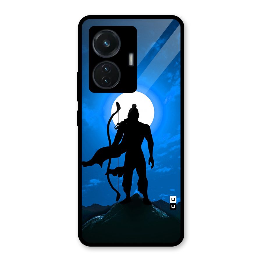 Lord Ram Illustration Glass Back Case for iQOO Z6 44W