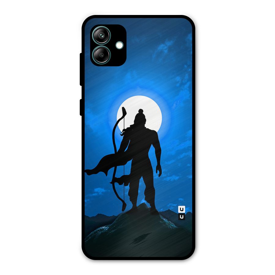 Lord Ram Illustration Metal Back Case for Galaxy A04