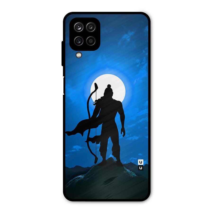 Lord Ram Illustration Metal Back Case for Galaxy A12