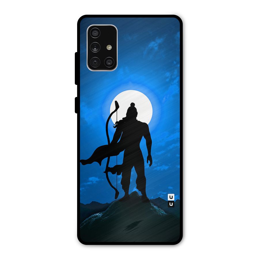 Lord Ram Illustration Metal Back Case for Galaxy A71